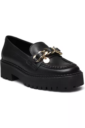 Tommy Hilfiger Dame Chunky loafers - Chain Chunky Loafer Black