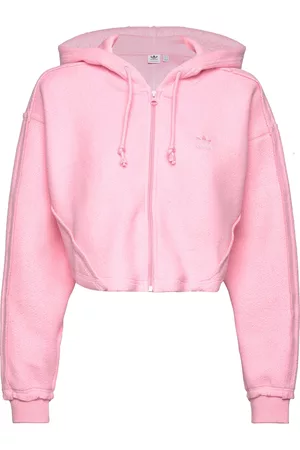 adidas Dame Hettegensere - Crop Full-Zip Loungewear Hoodie Pink