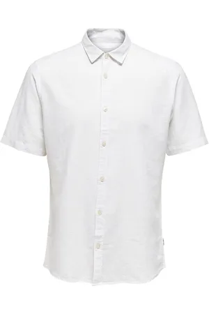 Only & Sons Onscaiden Life Ss Solid Linen Shirt Noos
