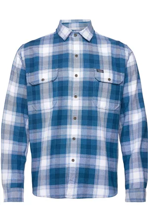 Superdry Herre Vintage skjorter - Vintage Flannel Shirt Blue