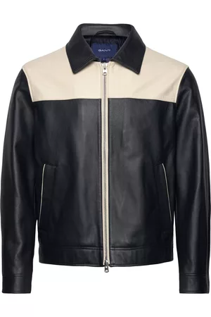 GANT D2. Short Leather Jacket Patterned
