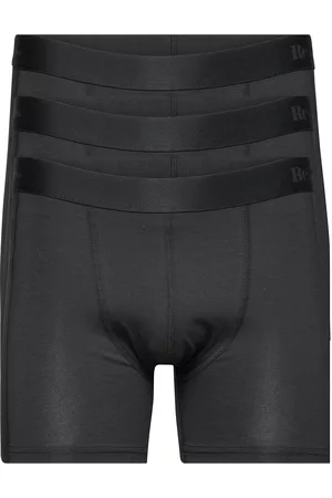 Resteröds Herre Underbukser - Boxers Bamboo Long Leg 3-Pack Black