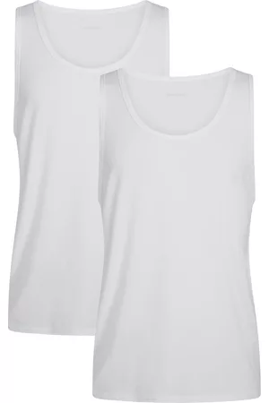 URBAN QUEST Herre Singleter - The Bamboo 2-Pack Mens Tank Top White