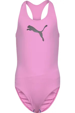 PUMA Girls Racerback Swimsuit 1P Pink