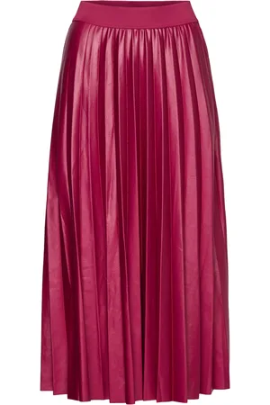 VILA Vinitban Midi Skirt - Noos Red