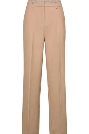 Y.A.S Likka Hw Wide Pants S. Noos Beige