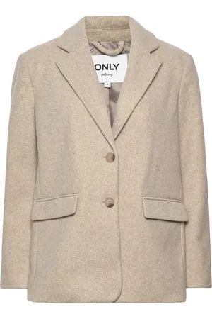 ONLY Onlwembley L/S Ovs Blazer Tlr Noos Beige