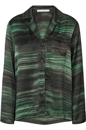 Rabens Saloner Branka - Shadow Shirt W Pockets Green Rabens Sal R