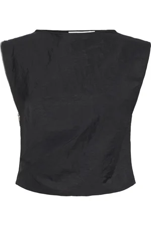 Rabens Saloner Nylon Zipper Top - Alliya Black Rabens Sal R