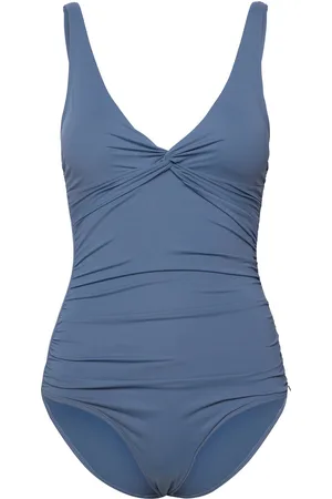 Panos Emporio Simi Solid Swimsuit Recycled Blue