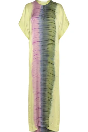 Rabens Saloner Macaw Colomn Dress - Maha Green Rabens Sal R