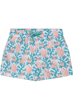 MANGO Printed Swimming Trunks Blue