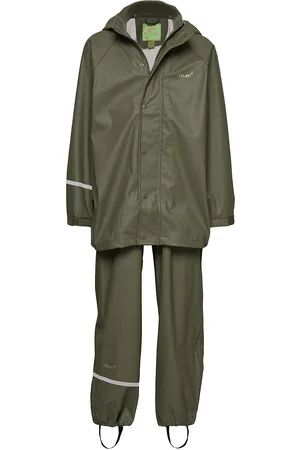 CeLaVi Basic Rainwear Set -Solid Pu Green