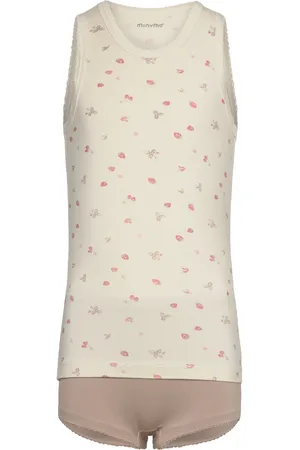 Minymo Underwear Set Girl - Bamboo Beige