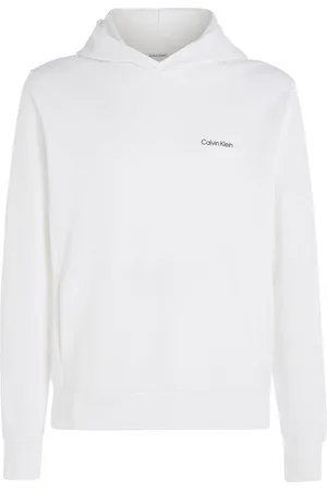Calvin Klein Micro Logo Repreve Hoodie White