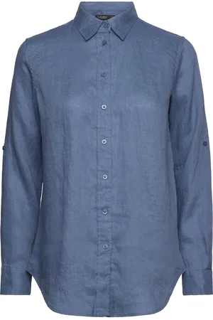Ralph Lauren Relaxed Fit Linen Shirt Blue