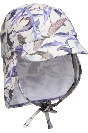 Mikk-Line Swim Hat W. Print - Recycled Blue