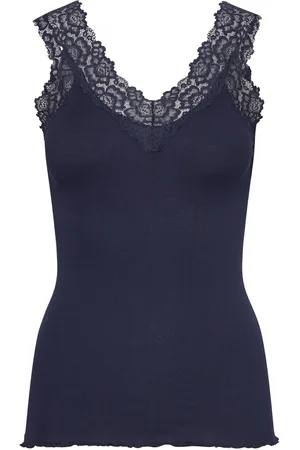 Rosemunde Organic Top W/ Lace Navy
