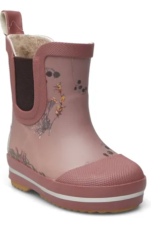 Mikk-Line Short Winter Wellies - Aop Pink