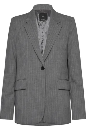 MANGO Pinstripe Suit Jacket