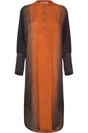 Rabens Saloner Graffiti Shirt Dress - Amila Orange Rabens Sal R