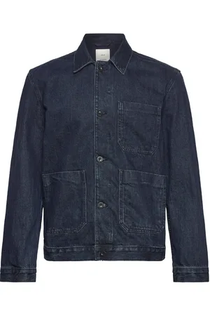MANGO Pocketed Denim Jacket Navy