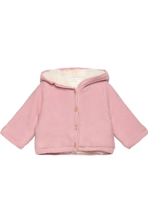 MANGO Knit Cardigan With Fleece Lining