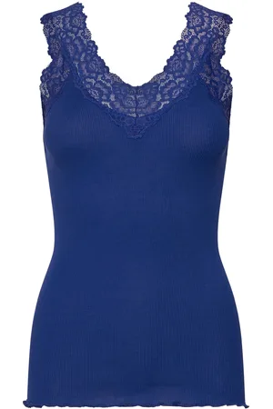 Rosemunde Organic Top W/ Lace Navy