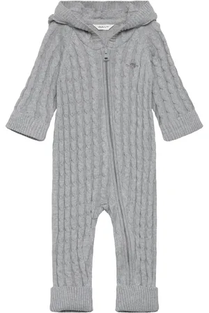 GANT Shield Cotton Cable Piece Grey