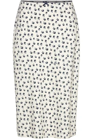 Tommy Hilfiger Tjw Midi Aop Skirt Cream