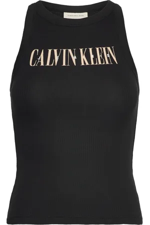 Calvin Klein Varsity Calvin Klein Rib Tank Black