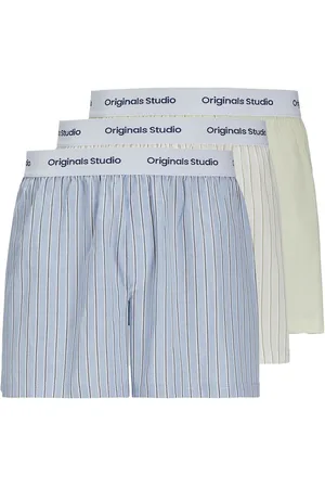 JACK & JONES Jacvesterbro Woven Boxers 3 Pack Blue Jack & J S