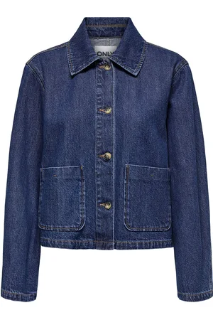 ONLY Onllerin Ls Pocket Dnm Jacket Qyt Blue