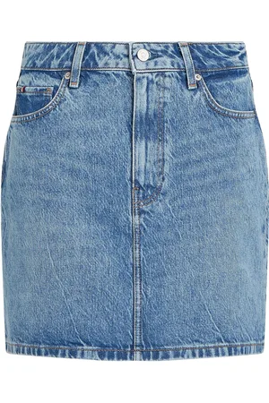 Tommy Hilfiger Dnm Mini Skirt Hw Blue