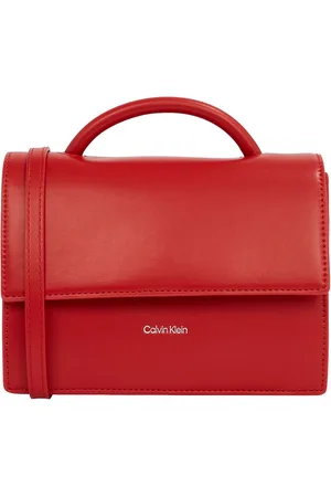 Calvin Klein Ck Linn Top Handle Crossbody Red