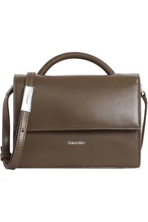 Calvin Klein Ck Linn Top Handle Crossbody Beige