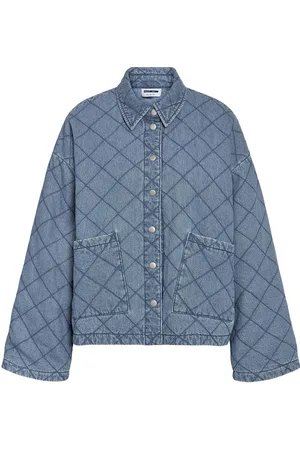 Noisy May Nmclara Quilt Denim Jacket Blue