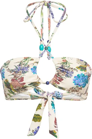 By Malina Cara Bandeau Bikini Top Cream