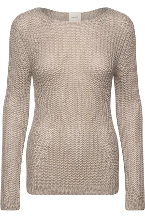 Calvin Klein Silk Blend Relaxed Swtr Beige