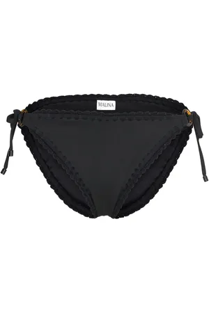 By Malina Roselyn Crochet Trimmed Bikini Bottom