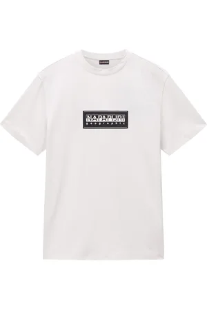 Napapijri Box Logo Short Sleeve T-Shirt White