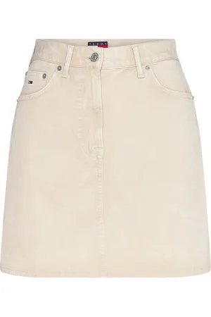Tommy Hilfiger Tjw Gmd Cotton Mom Skirt Beige