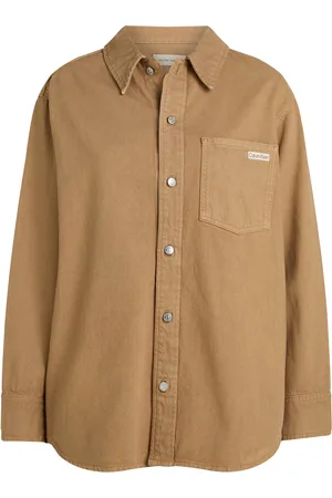 Calvin Klein 90S Denim Overshirt Brown