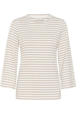 Kaffe Kaliddy 3/4 Sleeve Blouse Beige