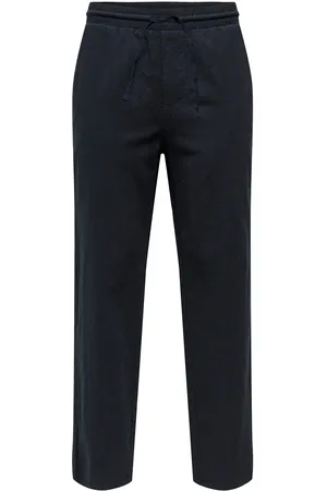 Only & Sons Onssinus Loose 0007 Cot Lin Pant Noos Navy