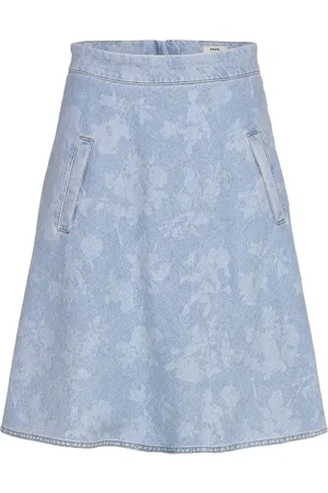 Mads Norgaard Art Denim Stelly Skirt Blue