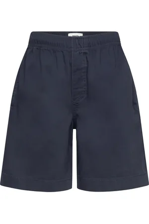 Mads Norgaard Light Twill Seano Shorts Navy