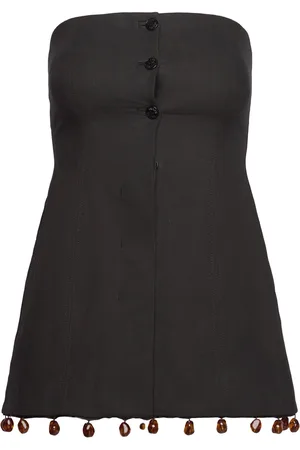 Ganni Cotton Suiting Sleeveless Top