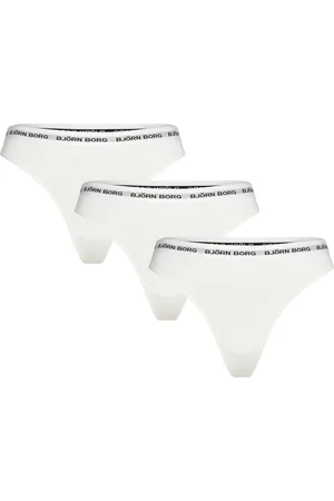 Björn Borg Logo Thong 3P White