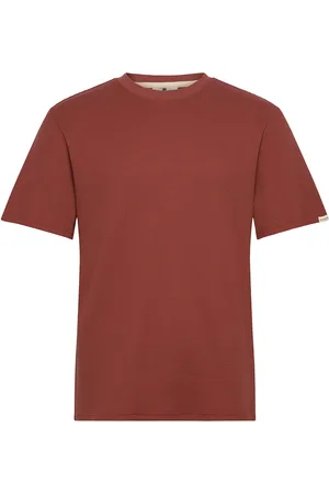 Anerkjendt Akkikki S/S Waffle Tee Burgundy